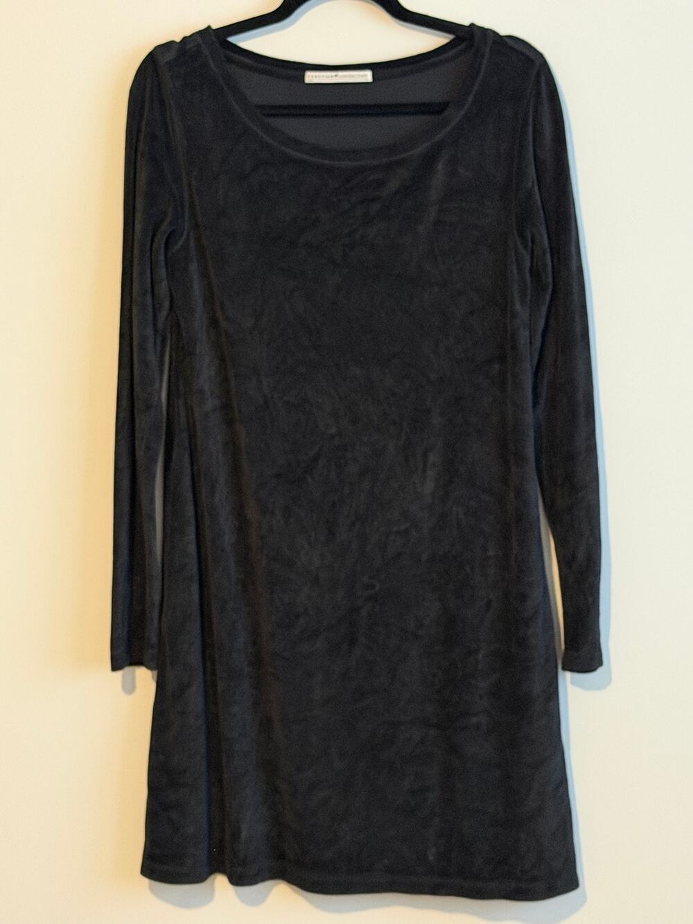 Peruvian Connection Velour Orla Dress Black Size Medium